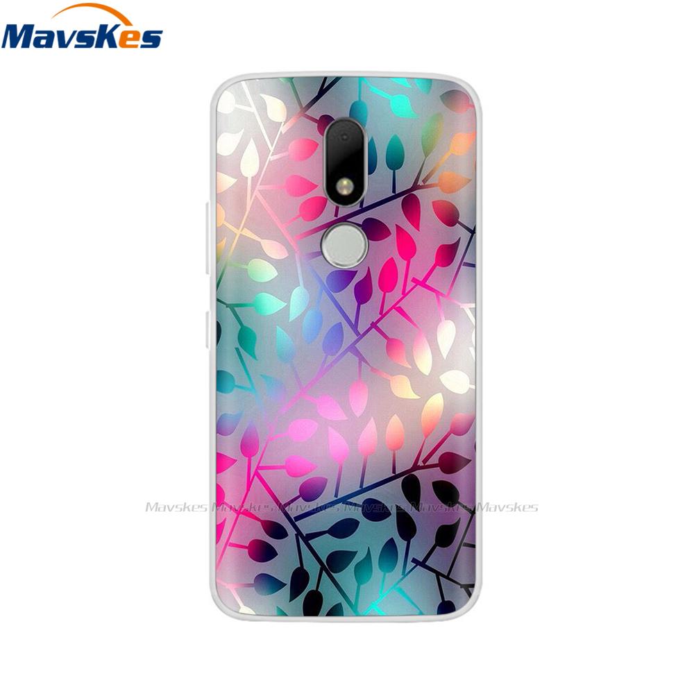 Soft TPU Case For Motorola Moto M Case XT1662 5.5inch Cute Cartoon Silicone Back Cover For Moto M Case XT1663 Phone Cases flower