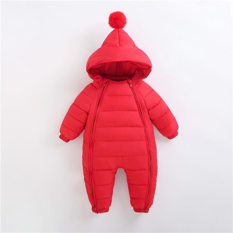 Baby Fashionable Versatile Padded Lined Onesie Down Jacket Cotton Cozy Thickened -Windproof High Quality Lightweight Warm Outdoor Indoor Cute Jacket