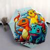 1 Stück Pokémon Automatischer Faltregenschirm - 3-fach faltbar, Lebhaftes Cartoon-Muster, Geeignet für Outdoor-Aktivitäten, Ein Geschenk für Fans zu jeder Jahreszeit