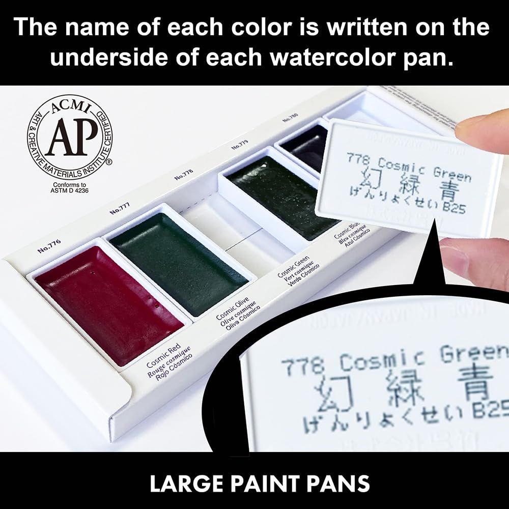 Kuretake Paint Gansai Tambi Granulating Colors Set of 5 - Special Color Separation Effect MC20GN2/5V