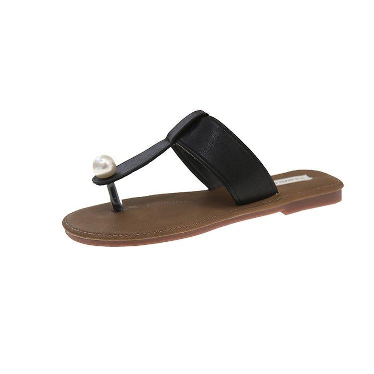 

Fashion 2025 New Women s Flat Sandals Summer Outdoor Exposed Toe Flip Flops Comfortable Fashion Casual Shoes Roman Women Slippers 35 чёрный