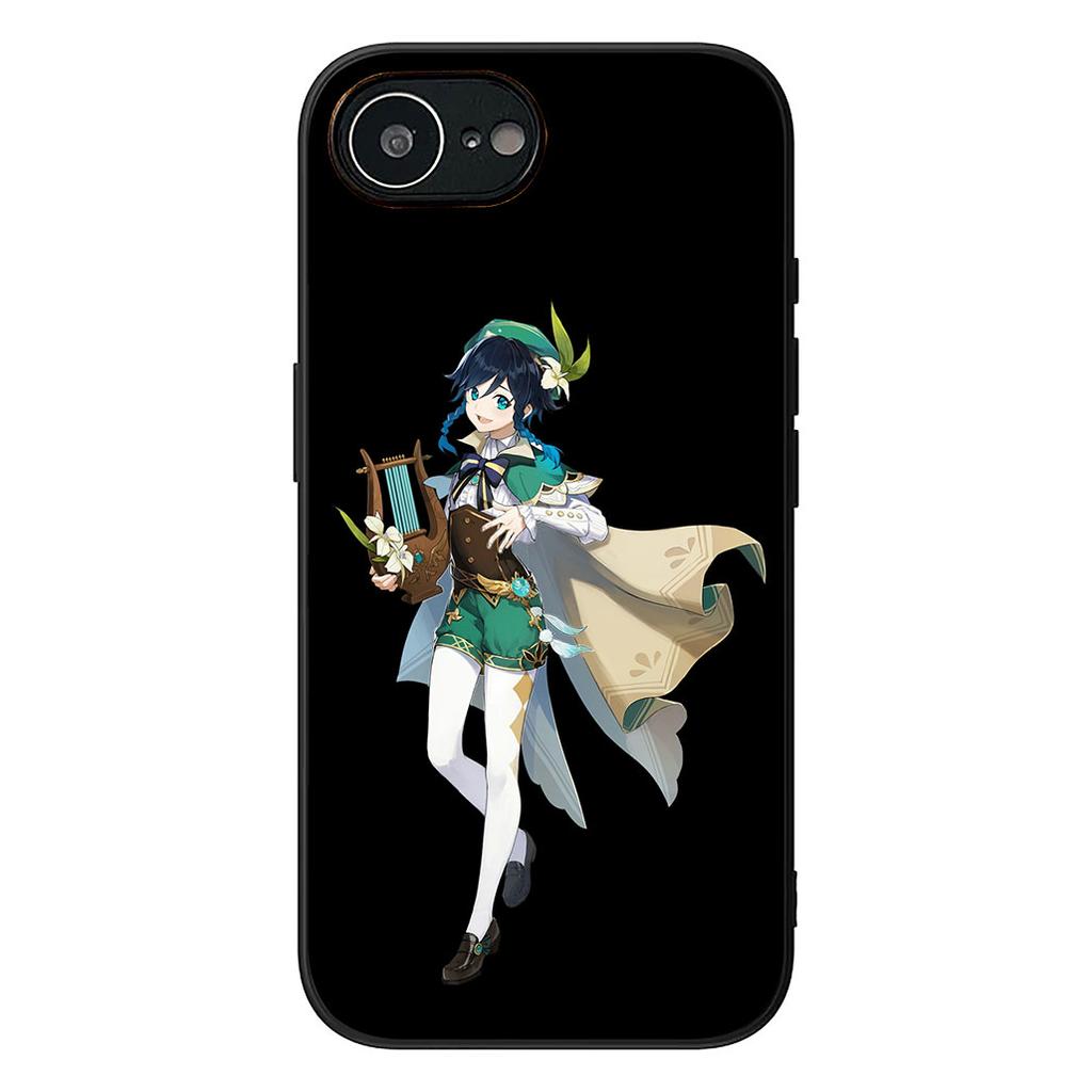 Baal Raiden Shogun Genshins Impacts Venti Phone Case for Apple iPhone 16 17 Air 14 15 Pro Max Plus 16+ 16E 14+ ProMax Soft Cover