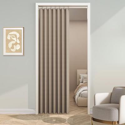 Karado Kobo Partition First Class 180cm 100cm 1 Accordion Door Tension Rod Cold Energy Cold Air Shape Memory Room Light Curtain Curtain, Insulated,