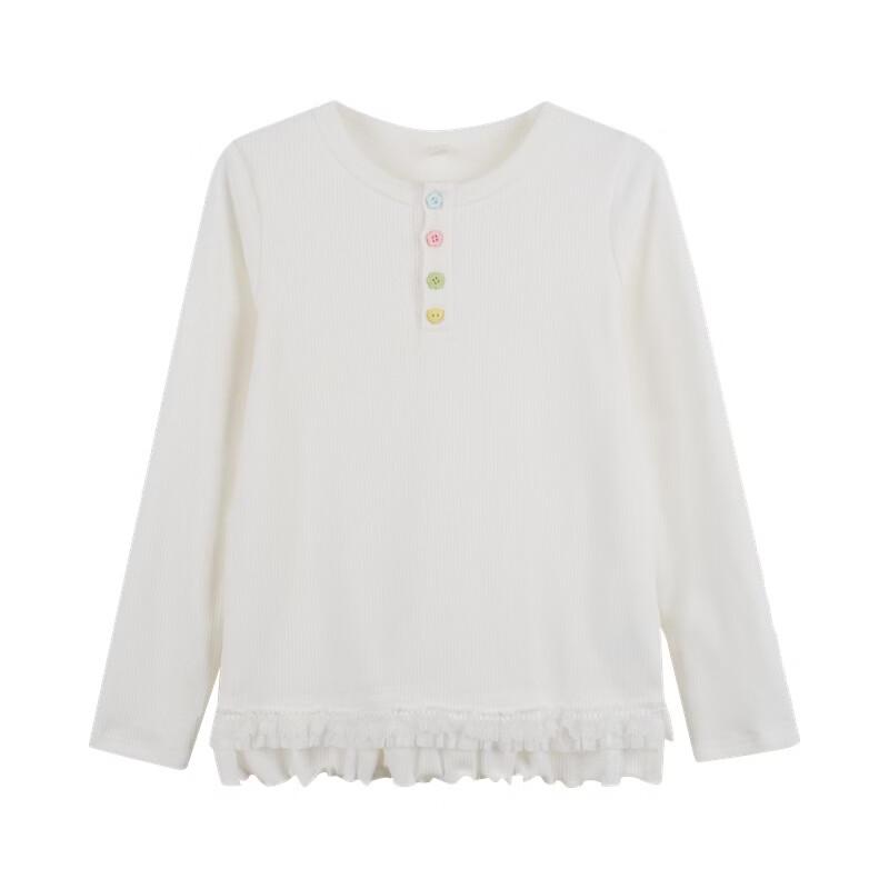 Girls' Antibacterial Long-Sleeve Pullover T-Shirt