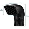 Blueshyhall Air Snorkel Head, Air Ram Head 3.5 Inch (89mm) Replacement Parts Air Intake Inlet Universal Accessory