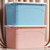 XL Plastic Storage Bin - Super Large Capacity Organizer for Clothes & Quilts
