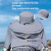 Outdoor Sun Hat Breathable Anti-UV Neck Protection Face Cover Fishing Cap Wide Brim Removable Sunshade Hiking Camping Hat