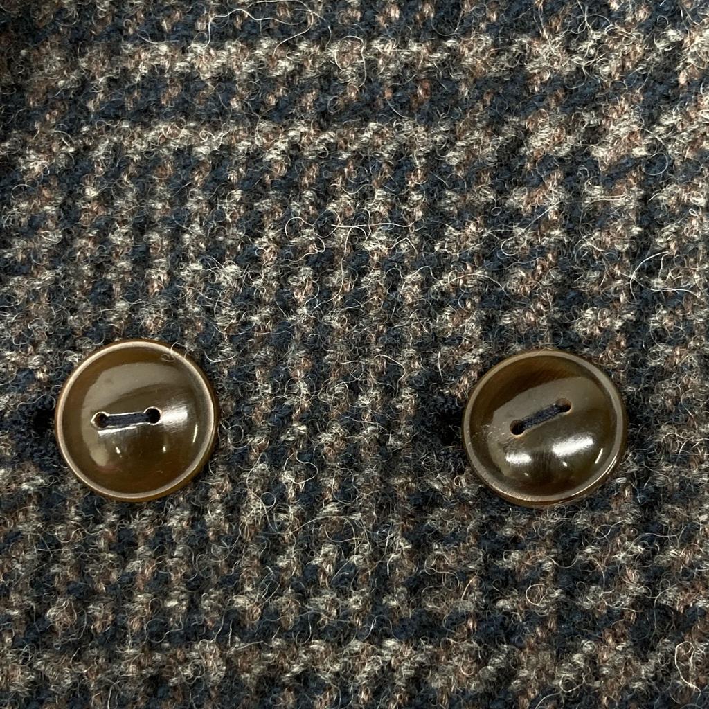 Pallas Palace Gray x Black Wool Blend Glen Check Chester Coat coat 2 Gray / navyUsed