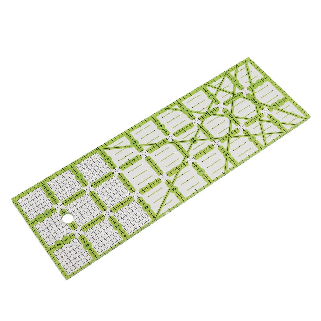 Quilting Ruler Acrylic Rectangular Transparent Simple Operation Sturdy Durable Household Sewing