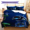 ASTRO BOT Pattern Bedding,Quilt Set Quilt Cover Pillowcase Home Birthday Gift (1 * Duvet Cover + 2 * Pillowcase, Without Core)