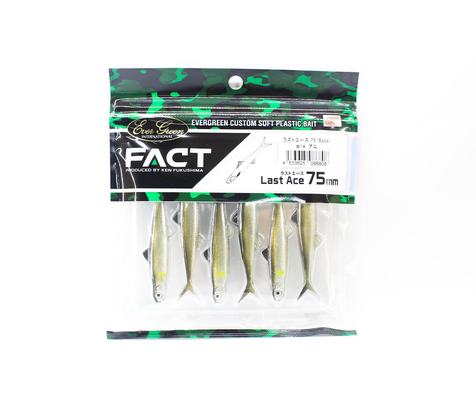

Evergreen Soft Lure Last Ace 75 - 6 piece/pack - 14 (6808)