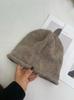 Lazy wind solid color wool hat women's autumn and winter versatile warm knitted hat ins tide pile hat bag head hat cold hat
