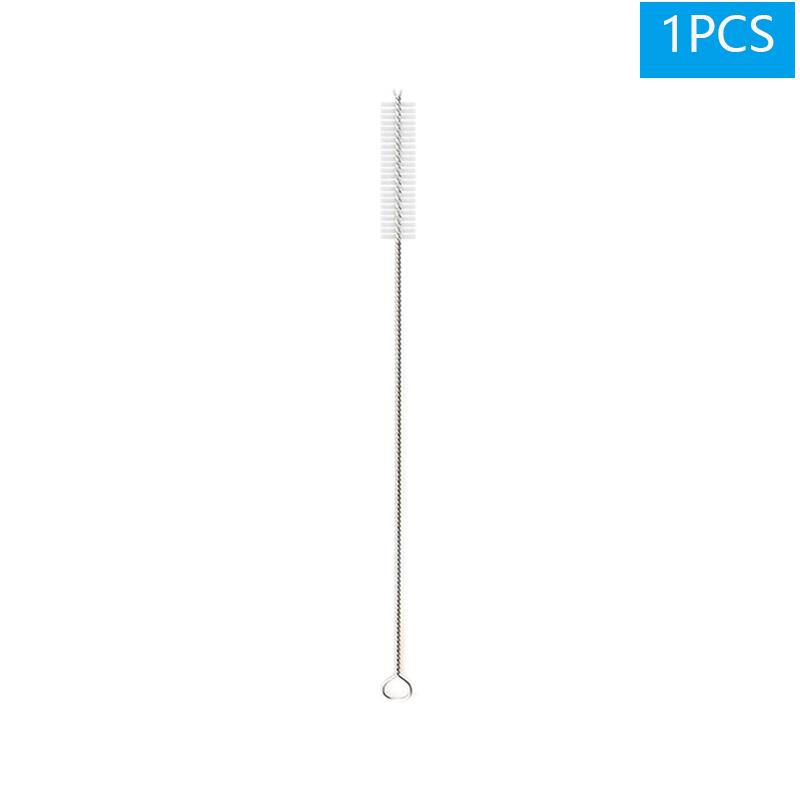 1-10Pcs Glass Straws Eco Friendly Reusable Drinking Metal Straw with Brushes Smoothies Milkshake Cocktails Party Bar Accessory