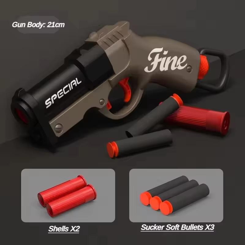 Soft Bullet Launcher Mini S686 Toy Gun Airsoft Foam Bullet Blaster for CS Outdoor Play Children's Pistol