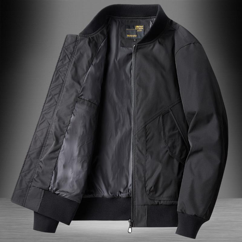 

American retro casual jacket men s spring and autumn trendy brand thin short jacket top stand-up collar flying baseball jersey M