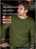 2024 Men's Autumn/Winter Casual Solid Knit Sweater