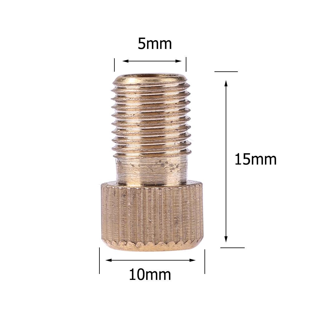 Bike Bits - Adaptateur de valve Presta - Convertit Presta en Schrader - Français/UK vers US - Gonflez les pneus à l'aide d'une pompe standard ou d'un compresseur d'air (bouchons ronds noirs