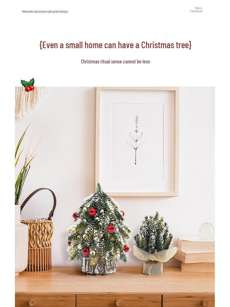 Mini Christmas Tree Ornament: Desktop Decoration & Holiday Photo Prop 2024