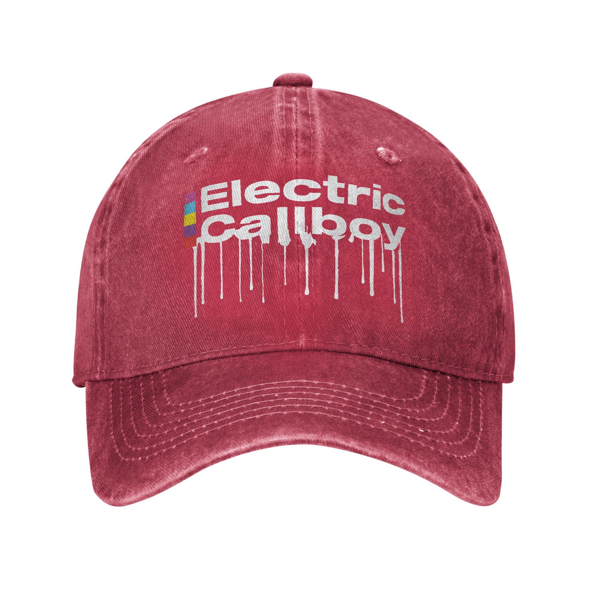

Металлическая Бейсболка с Логотипом Electric Callboy, Мерч для Мужчин Женщин, Регулируемые Тракерные Кепки Adjustable
