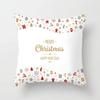 Christmas Cushion Cover Merry Christmas Decoration Pillowcases Santa Claus Throw Pillow Case Christmas Cushion Cover Navidad