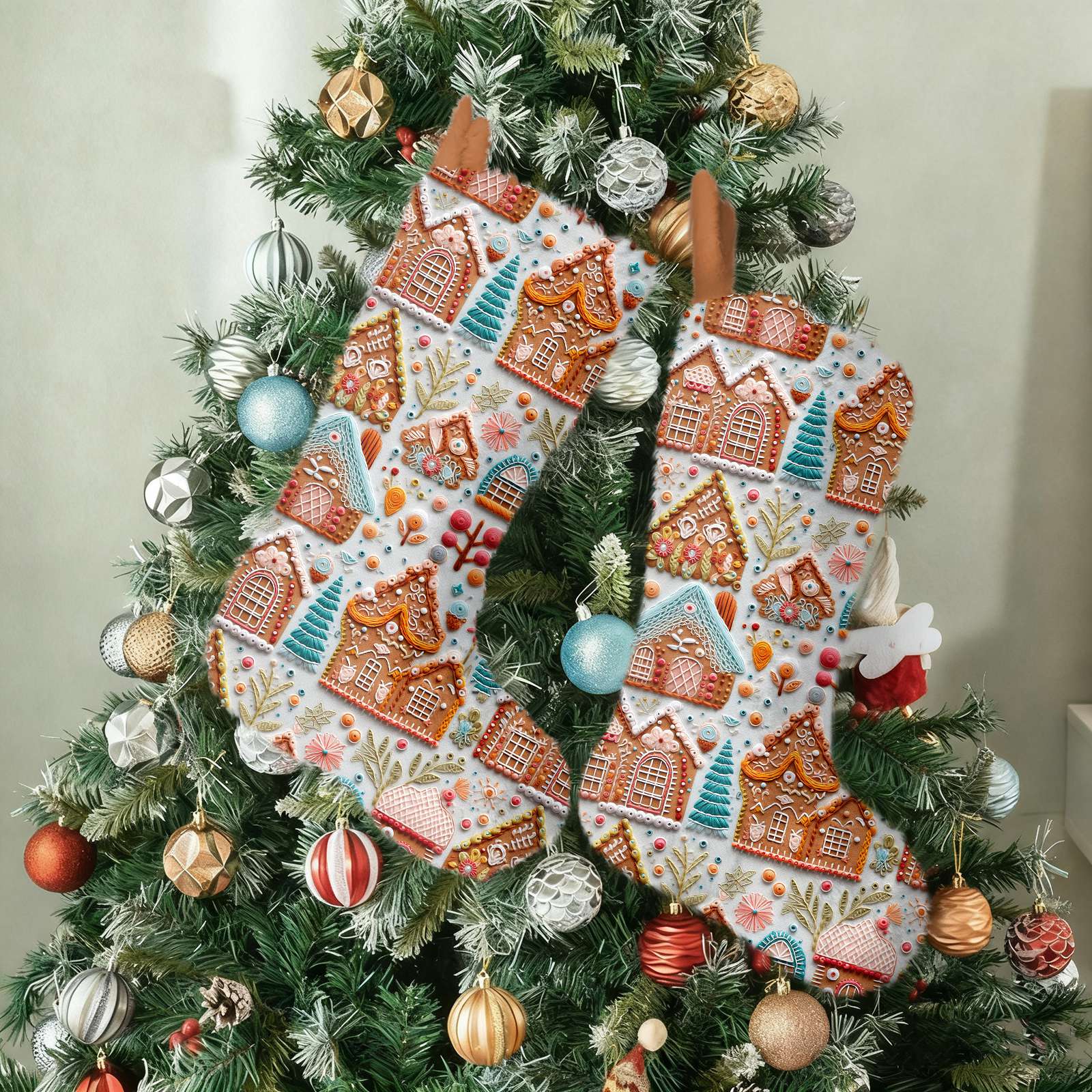 

Christmas Stocking Ornaments Christmas Tree Decoration Pendants One Size