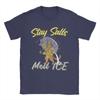 Stay Salts Melt ICE Funny Cat Umbrella Pure Cotton T Shirt For Mens Summer Classic TShirts ONeck Tees Oversize Hot Sale Tops