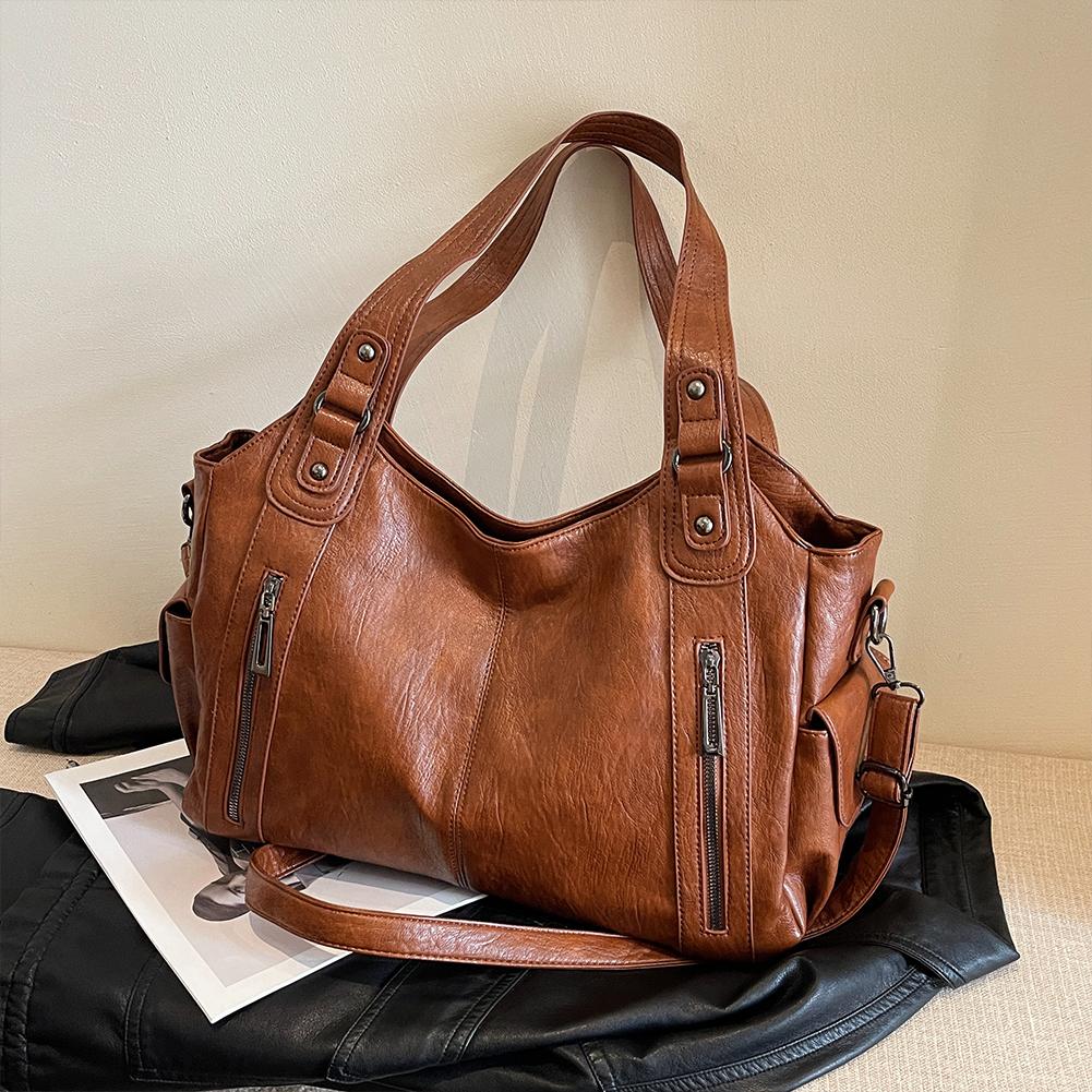 Soft Interior Compartment Shoulder Bags High Quality Contrasting Colors Crossbody Bags for Women Fashion Pu Leather Handbags