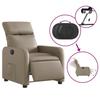 Electric Recliner Chair Cappuccino Brown Faux Leather