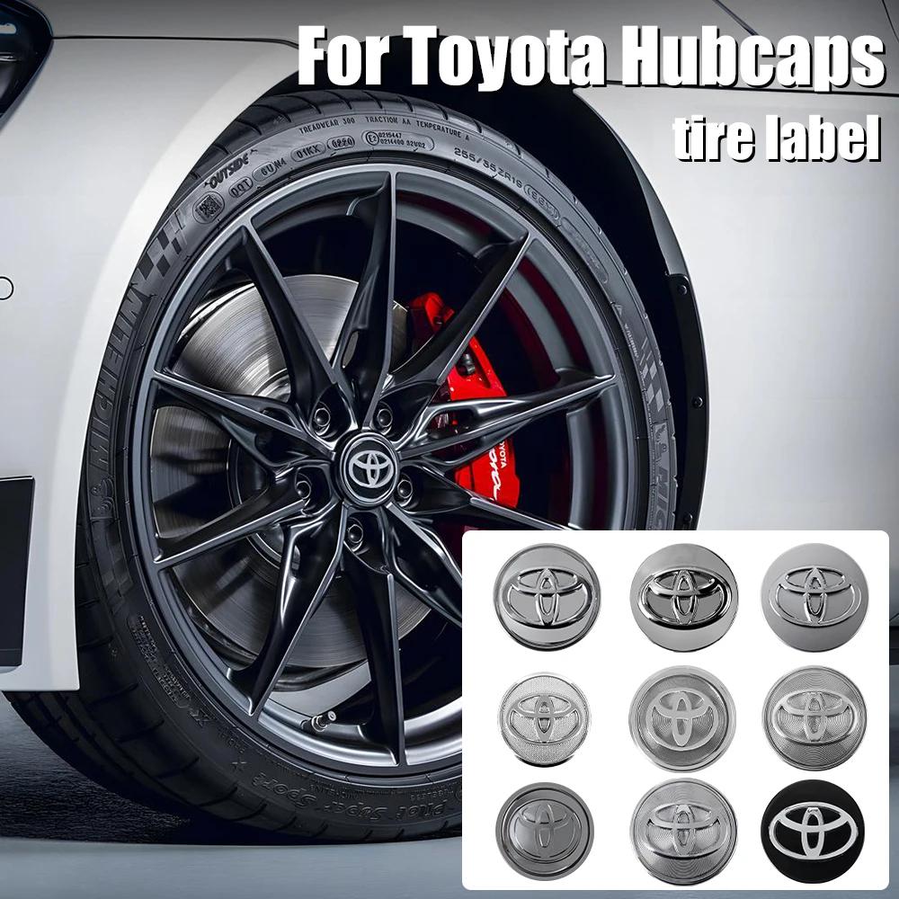 Toyota 2026 Neue Radkappen 56/62mm Auto Radnabenabdeckung Dekoration Abzeichen Auto Radkappen Toyota C-hr Rav4 Mira Auto Aufkleber
