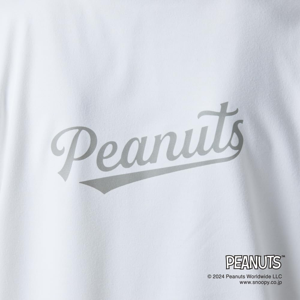 PEANUTS Recycled Polyester Marshmallow White [Mizuno] T-Shirt, Parent-Child Coordination, Snoopy, (B2MABY05)