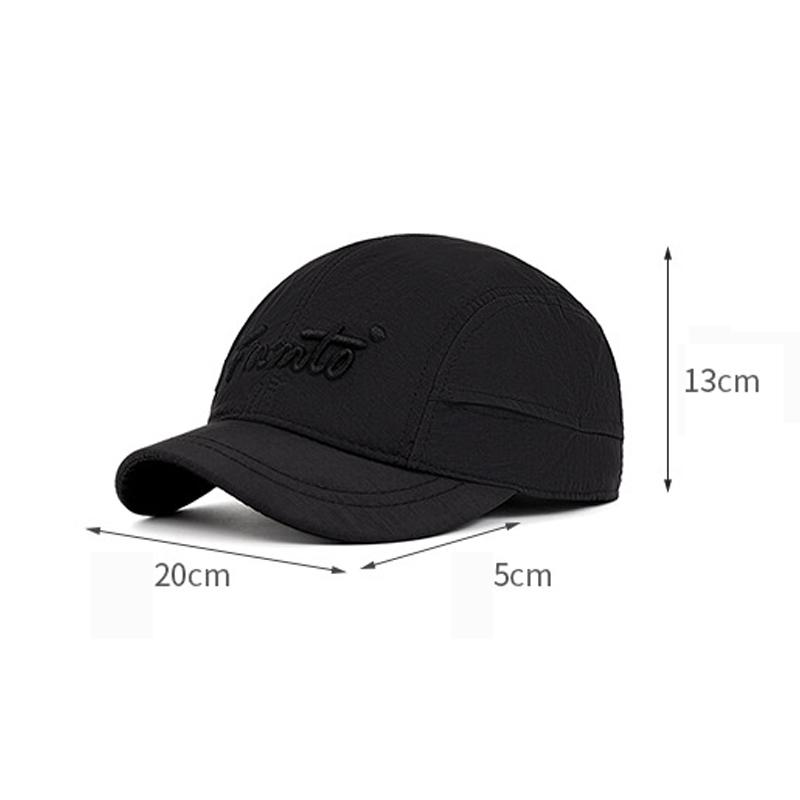 Kappe mit kurzem Schirm Herren Schnelltrocknende Dünne Kappe Baseballkappe