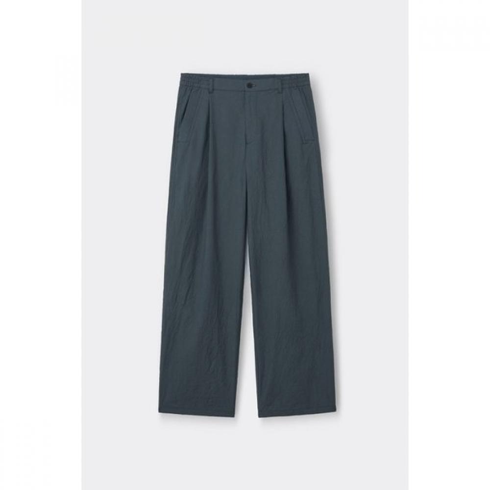Customellow Grey Loose Fit Tucked Creased Pants Cwpam26431gyx