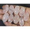 276Cts.Natural Pink Rose Quartz Oval Shape Cabachon Loose Gemstone 09Pcs Lot C-2529