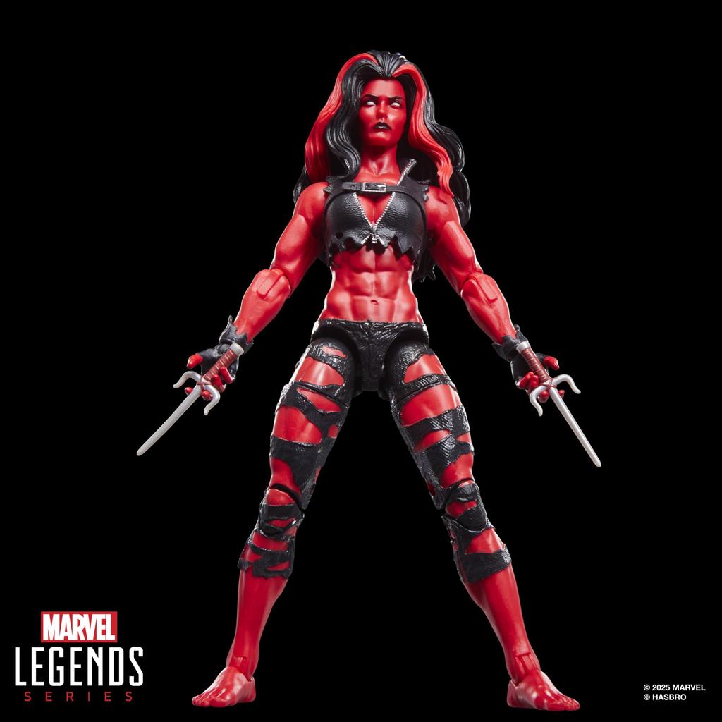Hasbro Marvel Legends Series Hulk Red Comics Collectible Action Figure G2082 Authentic She-Hulk 6-Inch