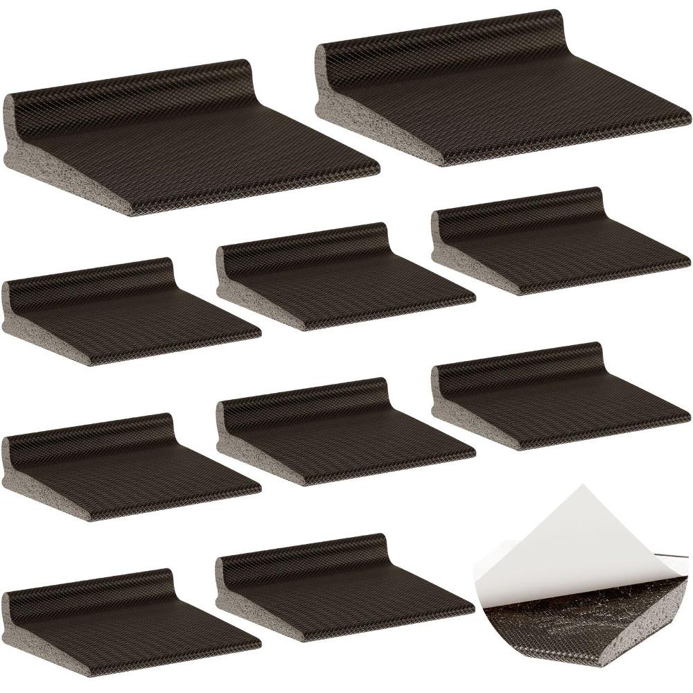 

10 Pcs Corner Foam Door Corner Seal Self Adhesive Weatherstripping Draft Stopper Home Improvement коричневый