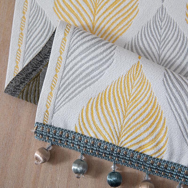 Ins Роскошный скандинавский настольный скатерть с принтом в стиле ретро с кисточками — фото 7