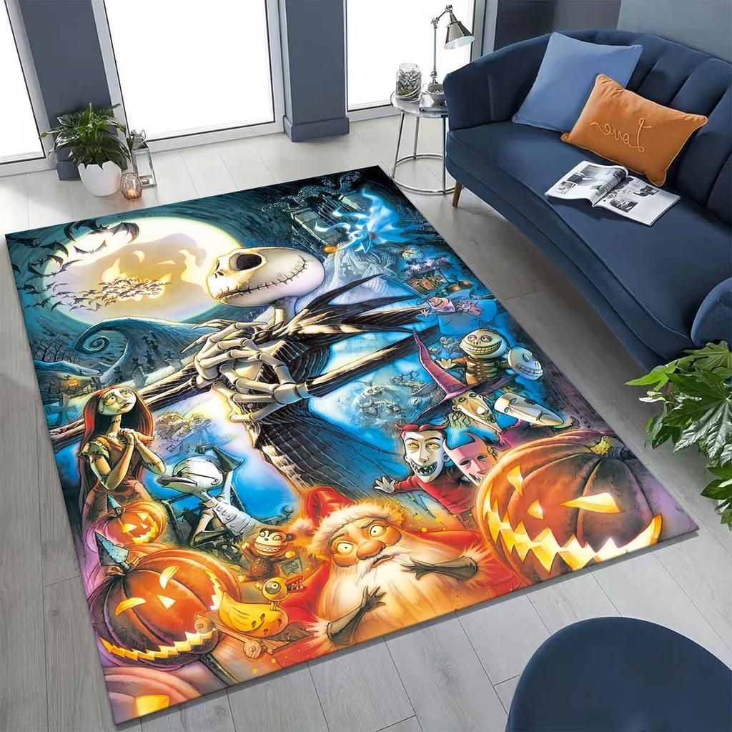 2026 New The Nightmare Before Christmas Jack Cartoo Rug for Bedroom Living Room Sofa Home Doormat Decor, Kid Non-slip Floor Mat