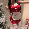 Yi Yue Christmas & New Year Red Chef Erotic Lingerie Pajama Set - 1098
