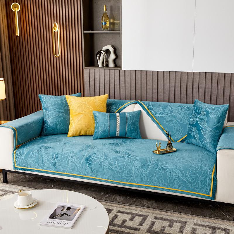 New Winter Soft Sofa Covers Jacquard Sofas Cushion Anti-slip Couch Protector Slipcover Removable Sofa Blanket for Living Room