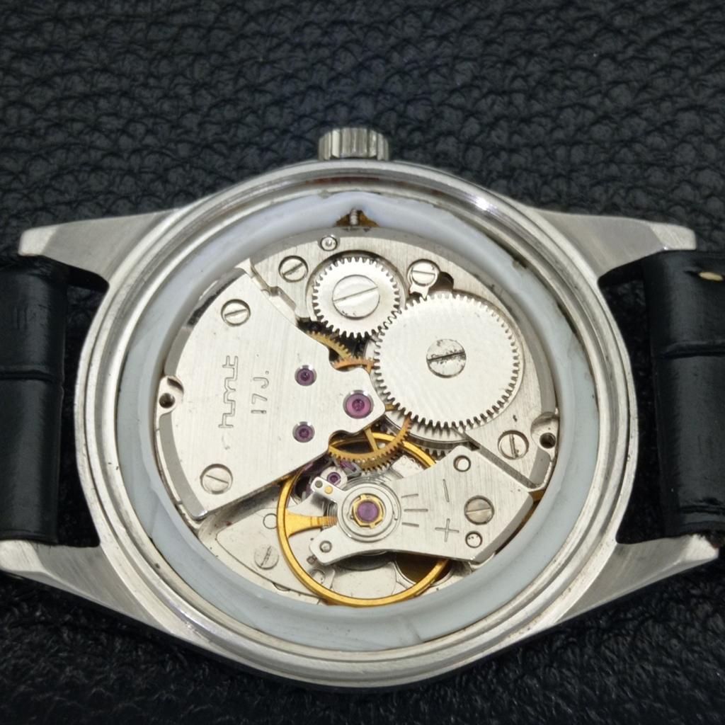 HAND-WINDING VINTAGE HMT JUBILEE INDIAN MENS GREEN COLOR DIAL WATCH a700120-5 R201-a700120