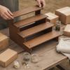 Solid Wood Tiered Display Stand for Bracelets and Hairpins