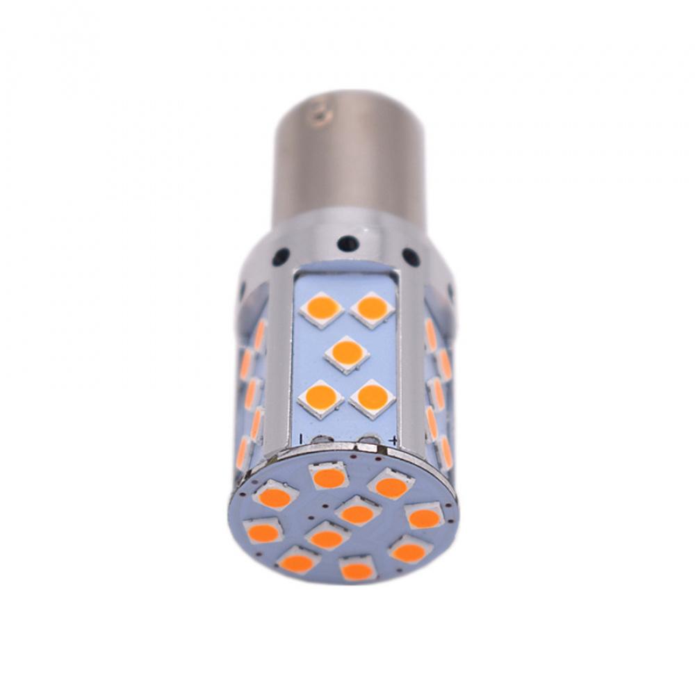 2Pc No Hyper Flash 21W Amber Bau15S 7507 Py21W 1156Py Led Bulb Turn Signal Light