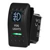 12V/24V Marine Rocker Switch Green LED SPST ON-OFF DPDT ON-OFF-ON Momentary Toggle for 4x4 Off-Road RZR ATV ARB Carling Style