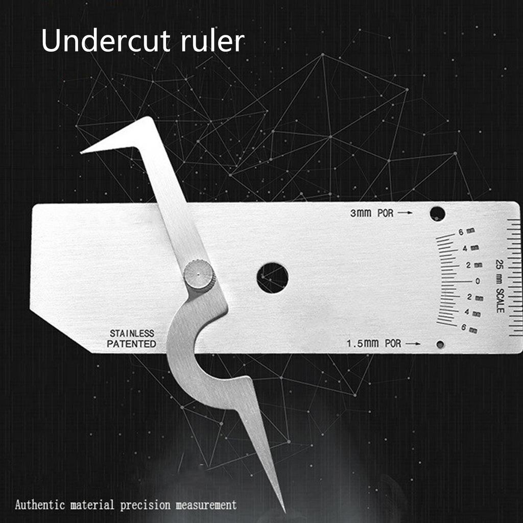 Durable V-Wac Welding Gauge Weld Seam Biting Edge Undercut Inspection Gage Measuring Tool Woodworking Handtool Carpentry