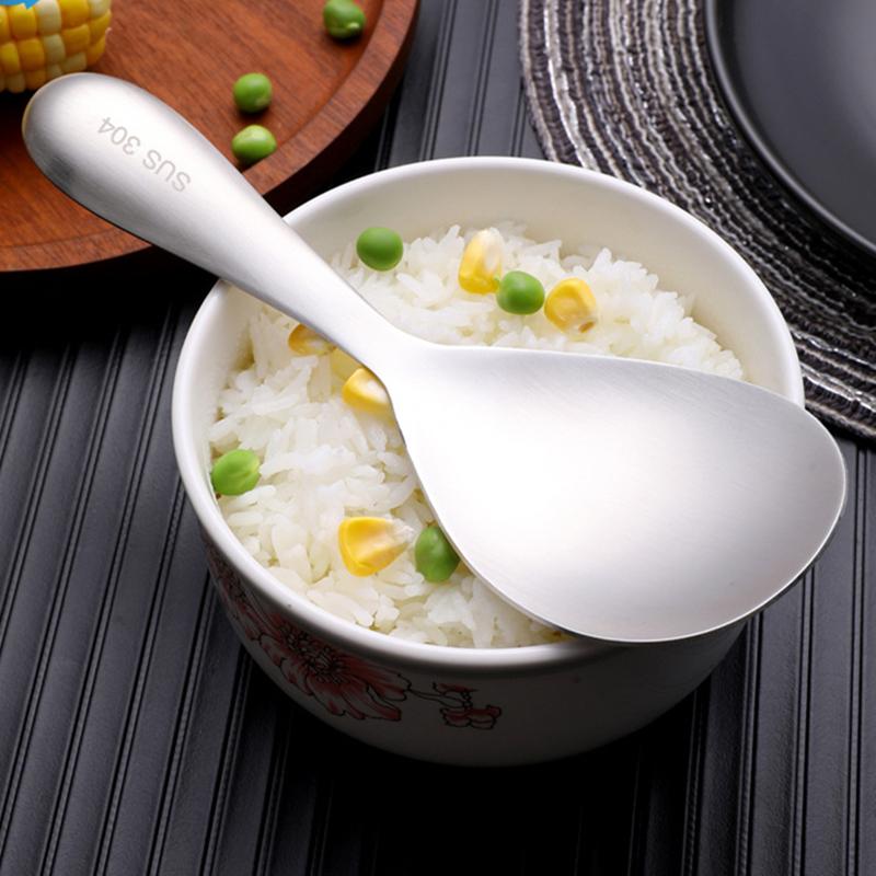 Küche 304 Edelstahl Hohlgriff Reislöffel Antihaft Große Kapazität Suppenlöffel Sieb Vertiefen Verdicken Geschirr
