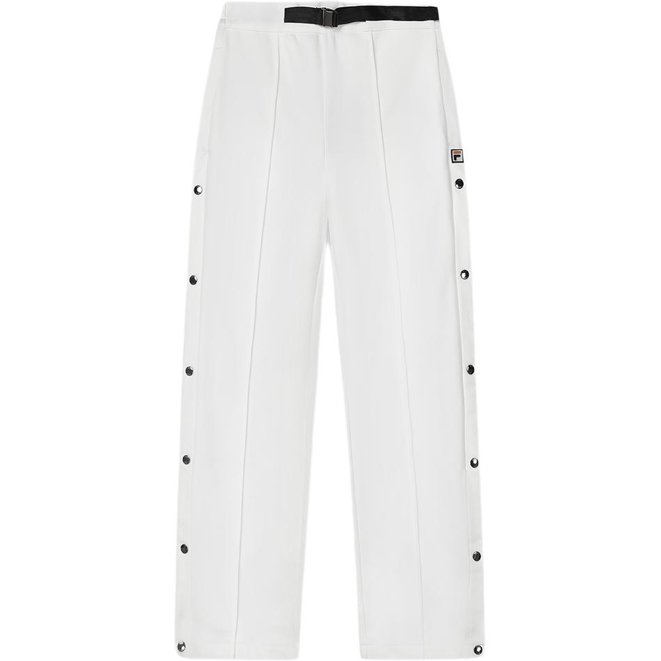 Fila Official Womens Knitted Long Pants 2023 Winter New Fashion Casual Trousers Women Bottoms Cloud-White F11W349614F-WT