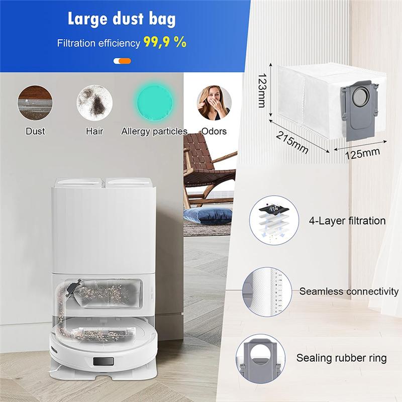 A78E-Replacement Mop Pads Dust Bag HEPA Filter Main Side Brush For Roborock Qrevo Master Spare Parts Accessories