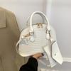 Vintage Leather Texture Handbag with Mini Pouch, Gold Zipper Chic Top Handle Tote Bag Fashion Shoulder Crossbody Purse for Women