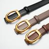 Genuine Leather Belt for Women's Thin Belt Decoration with Dress Thin Belt Small Fragrance Style Waist Chain Retro Belt Waist Decoration