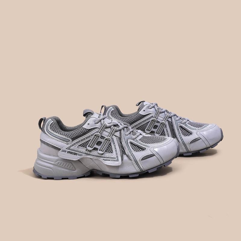 Silver Gray Platform Dad Shoes Women's Thin New Summer Versatile Mesh Breathable Sports and Leisure Shoes